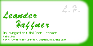 leander haffner business card